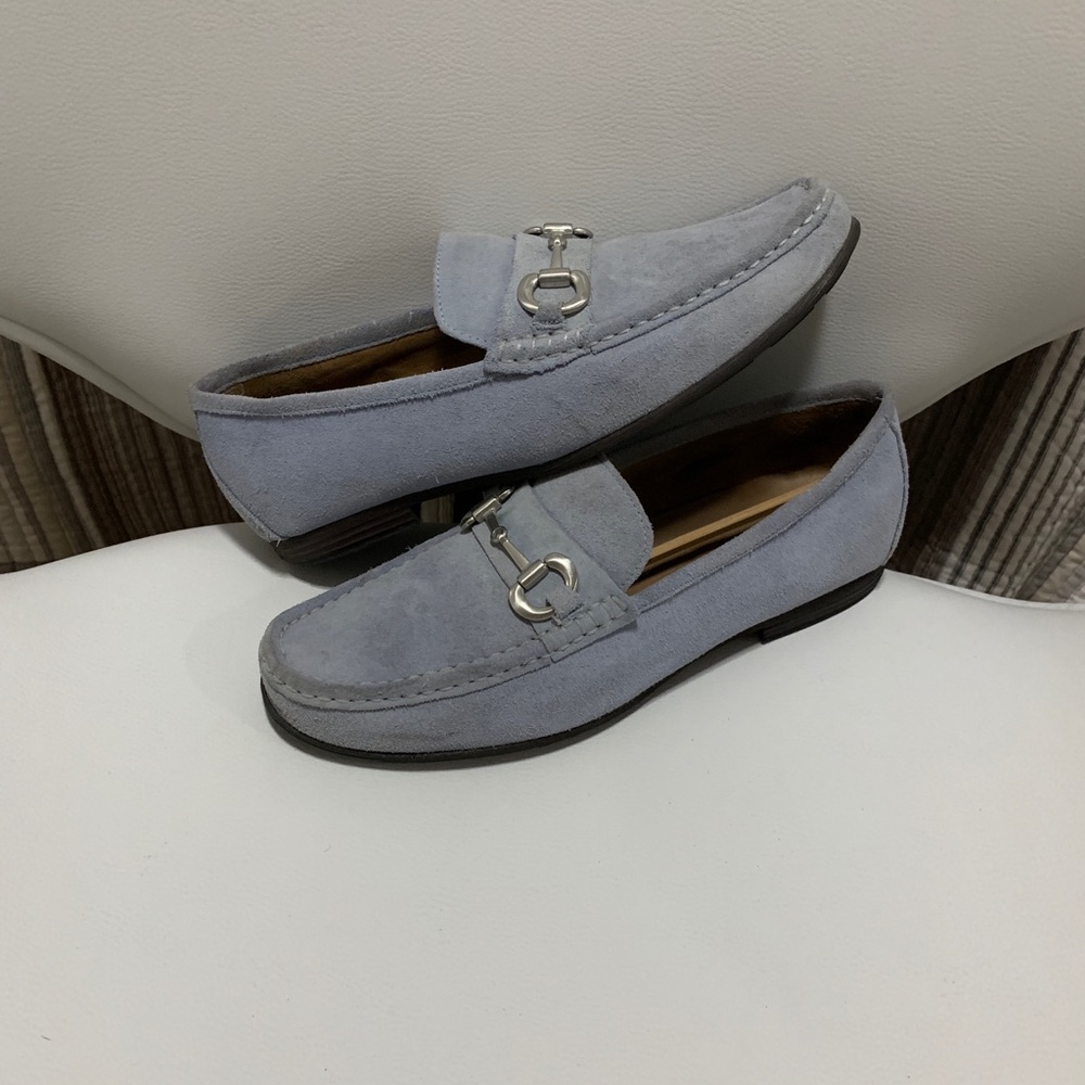 Alfani blue suede loafers
